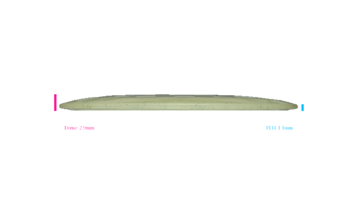 USED Infinite Metal Flake Glow C-Blend Czar Distance Driver Profile View