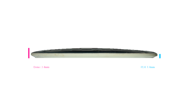 USED Dynamic Discs DyeMax Emac Truth Midrange Profile View