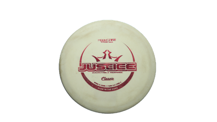 USED Dynamic Discs Classic Moonshine Justice Midrange Front View