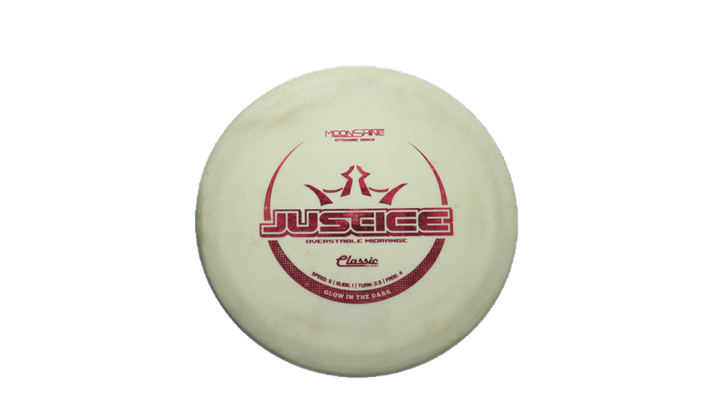 USED Dynamic Discs Classic Moonshine Justice Midrange Front View