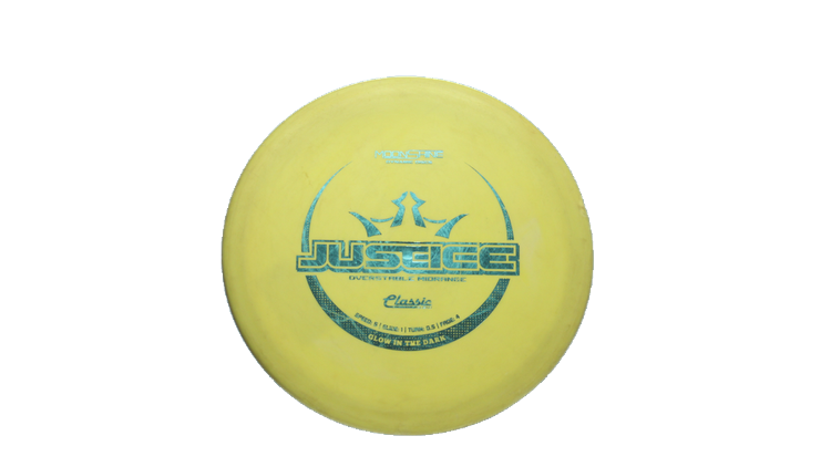 USED Dynamic Discs Classic Blend Moonshine Justice Midrange Front View