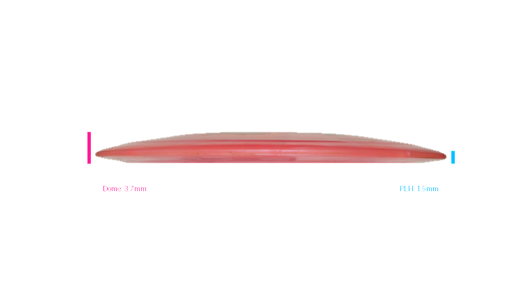USED Dynamic Discs Lucid Chameleon Raider Distance Driver Profile View