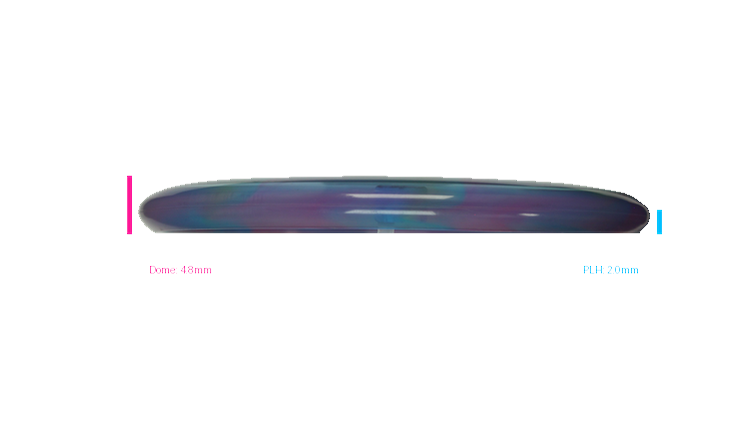 USED Discraft Z Swirl Zeppelin Putter Profile View