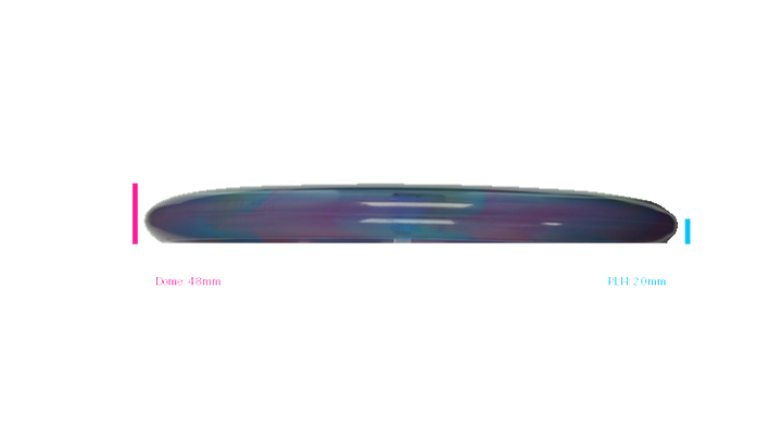 USED Discraft Z Swirl Zeppelin Putter Profile View