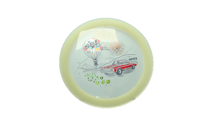 USED Pie Pan Discs Cherry Glow Grunt Fairway Driver Front View