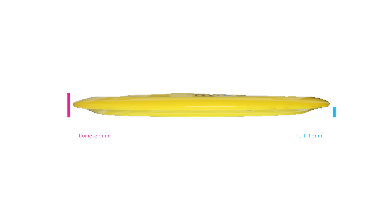 USED Dynamic Discs Fuzion-Ice Sergeant Distance Driver Profile View