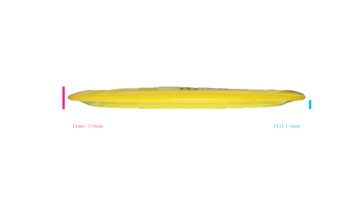 USED Dynamic Discs Fuzion-Ice Sergeant Distance Driver Profile View