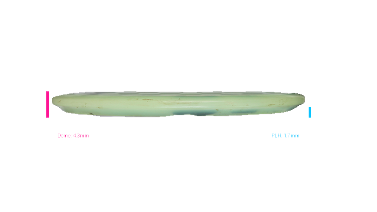USED Discraft Glo Z Buzzz Midrange Profile View