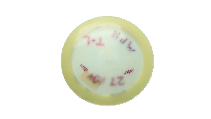 USED Discraft Glo Z Nuke Distance Driver Front View