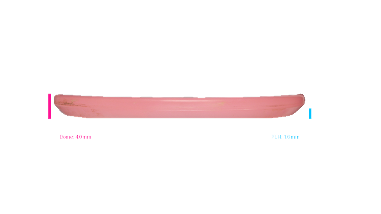 USED Discraft Glo CryZtal Zone OS Putter Profile View