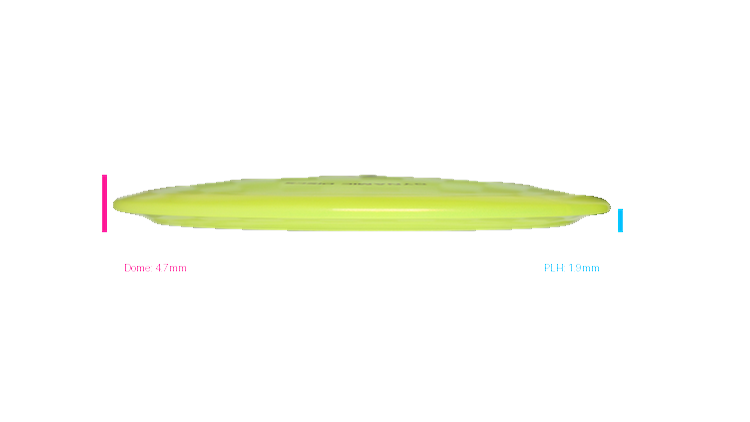USED Dynamic Discs Lucid-X Glimmer Evader Fairway Driver Profile View