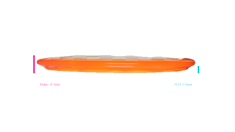 USED Dynamic Discs Fuzion Orbit Mutiny Midrange Profile View