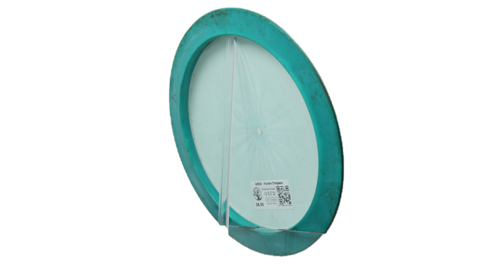 USED Dynamic Discs Fuzion Trespass Distance Driver Back View