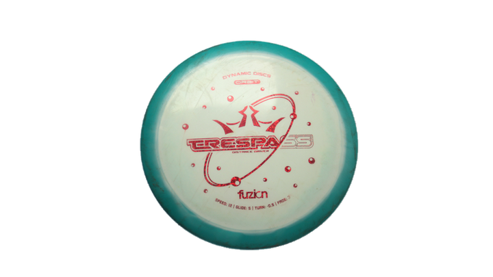 USED Dynamic Discs Fuzion Trespass Distance Driver Front View