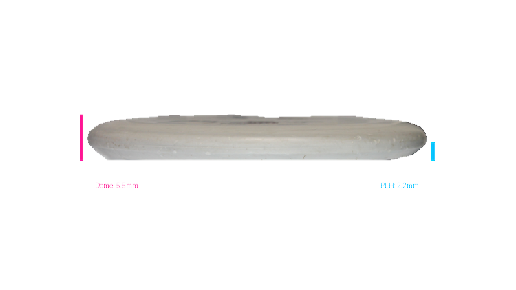 USED Discmania Flex 2 D-Line P2 Putter Profile View