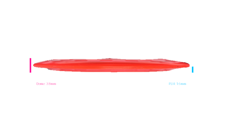USED Dynamic Discs Lucid Sheriff Distance Driver Profile View