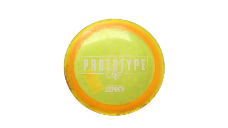 USED Climo Disc Golf Victory Line Osprey Distance Driver Front View
