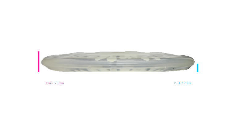 USED Latitude 64 Opto-Ice Moonshine Splash Pure Putter Profile View