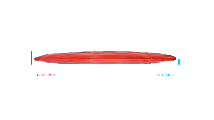 USED Westside Discs Tournament Burst Sorcerer Distance Driver Profile View