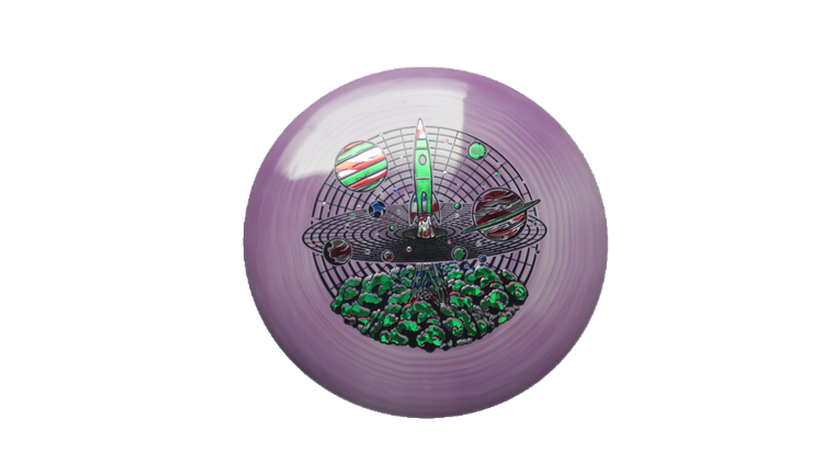 USED Dynamic Discs Fuzion Swirl Renegade Distance Driver Front View