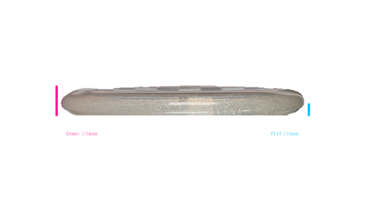 USED Discraft Z Confetti Challenger Putter Profile View