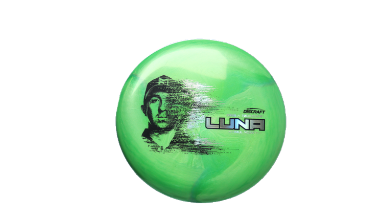 USED Discraft Ti Swirl Luna Putter Front View