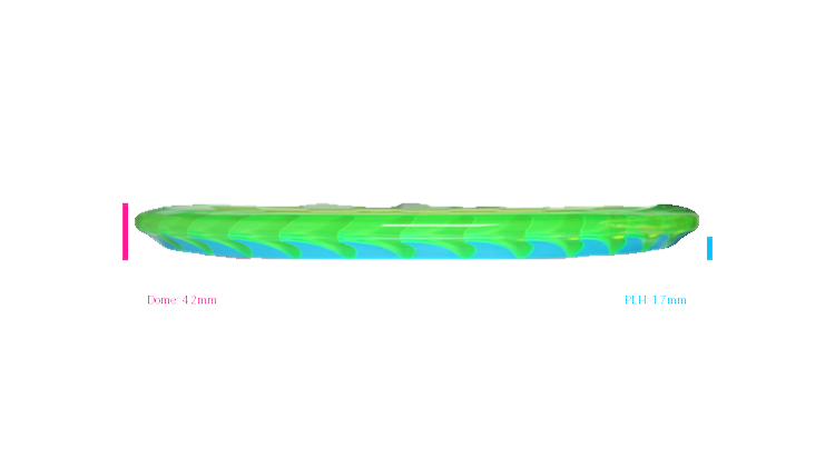 USED Discraft Fuzed Z Buzzz Midrange Profile View