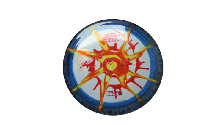 USED Discraft Paul McBeth Fly Dye Z Anax Distance Driver Front View