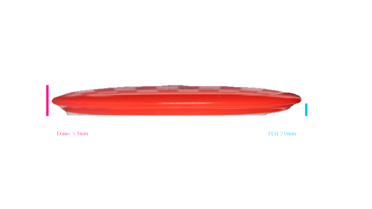 USED Westside Discs Tournament Warship Midrange Profile View