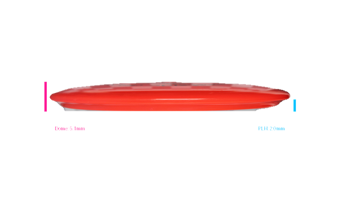 USED Westside Discs Tournament Warship Midrange Profile View
