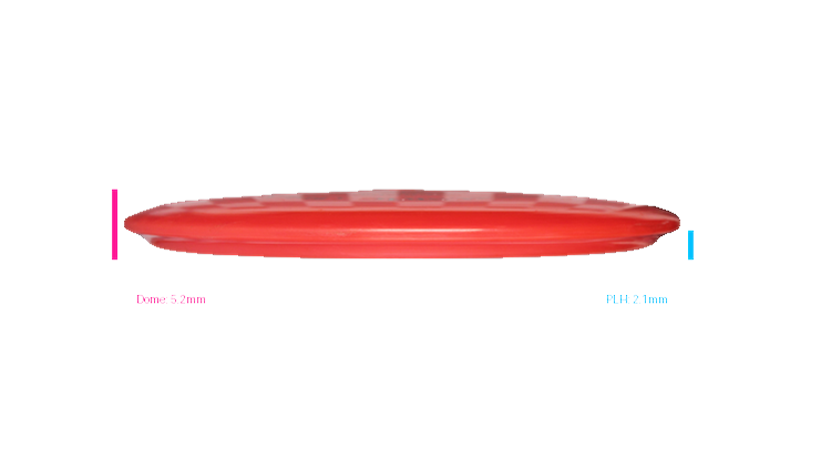 USED Westside Discs Tournament Warship Midrange Profile View