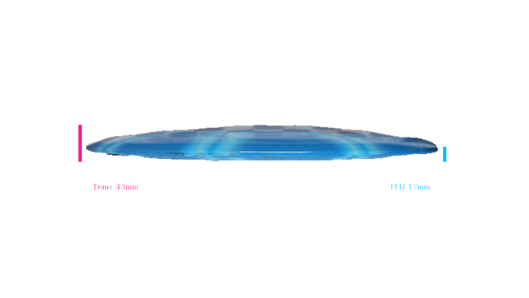 USED Dynamic Discs Fuzion Burst Freedom Distance Driver Profile View