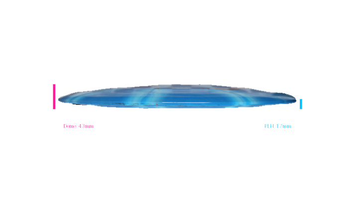 USED Dynamic Discs Fuzion Burst Freedom Distance Driver Profile View