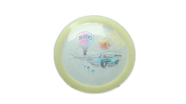 USED Pie Pan Discs Cherry Glow Grunt (retooled) Fairway Driver Front View