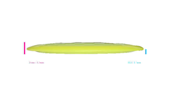 USED Dynamic Discs Lucid Trespass Distance Driver Profile View
