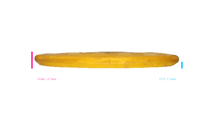 USED Viking Ground Plastic Axe Midrange Profile View
