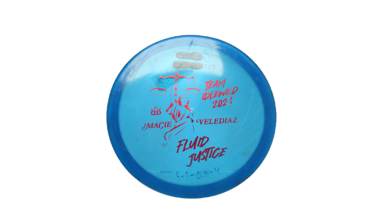 USED Dynamic Discs Fluid Justice Midrange Front View