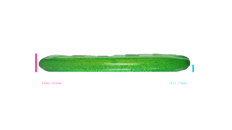 USED Discraft CryZtal Sparkle Challenger Putter Profile View