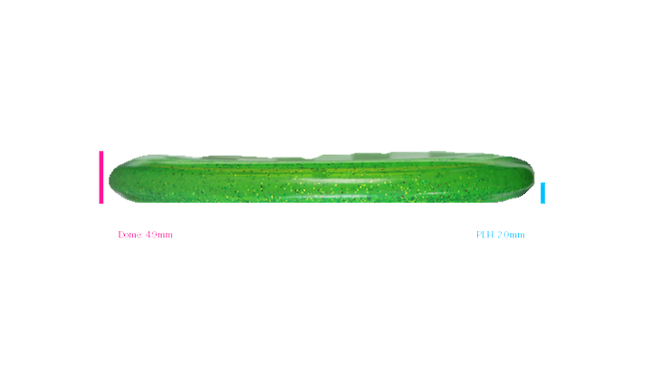 USED Discraft CryZtal Sparkle Challenger Putter Profile View
