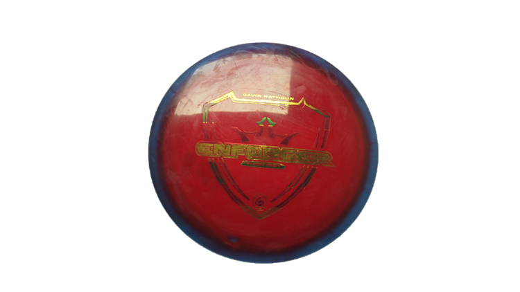 USED Dynamic Discs Fuzion Orbit Enforcer Distance Driver Front View