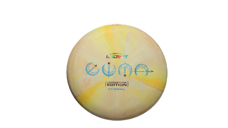 USED Discraft Crazy Tough Swirl Luna Putter Front View