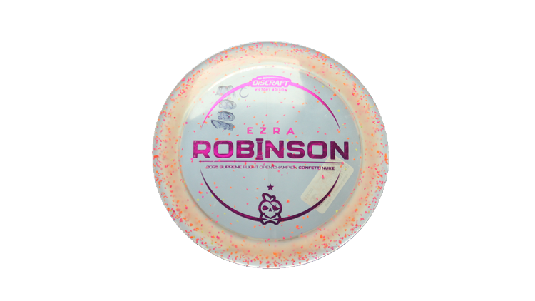 USED Discraft Z Confetti Nuke Distance Driver Front View