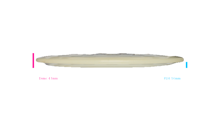 USED Discraft Glo Z Raptor Fairway Driver Profile View