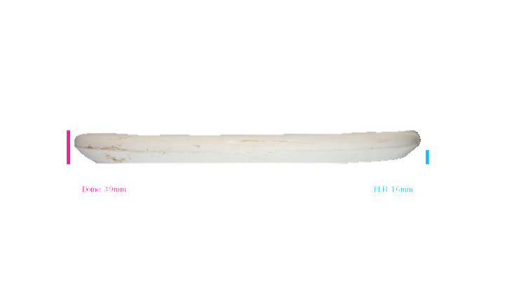 USED Discraft Custom/Other White ESP Zone Putter Profile View
