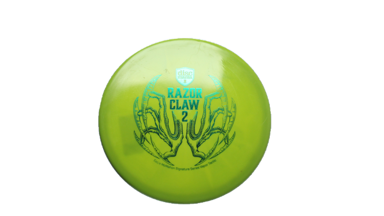 USED Discmania Razor Claw 2 Vapor Tactic Putter Front View