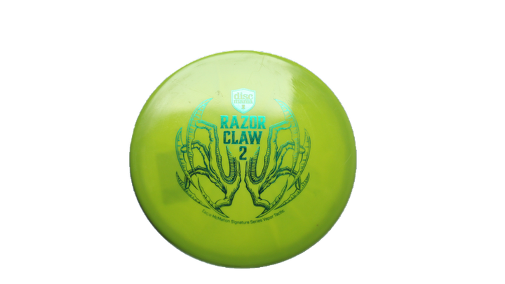 USED Discmania Razor Claw 2 Vapor Tactic Putter Front View