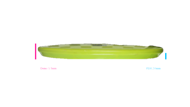 USED Discmania Razor Claw 2 Vapor Tactic Putter Profile View