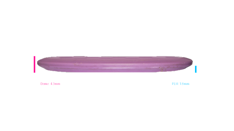 USED Discmania Custom / Innova Tooled P-Line MD4 Midrange Profile View