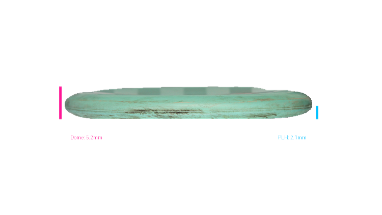 USED Discmania Penned X / Innova Tooled X-Line P1X Putter Profile View