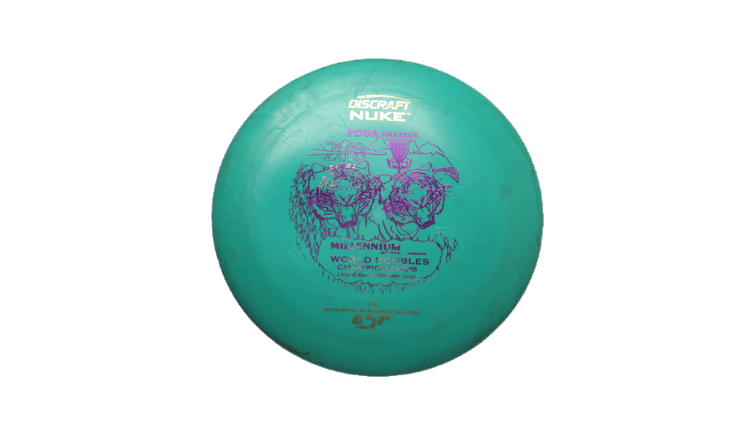 USED Discraft 2010 Worlds Doubles ESP Nuke Distance Driver Front View